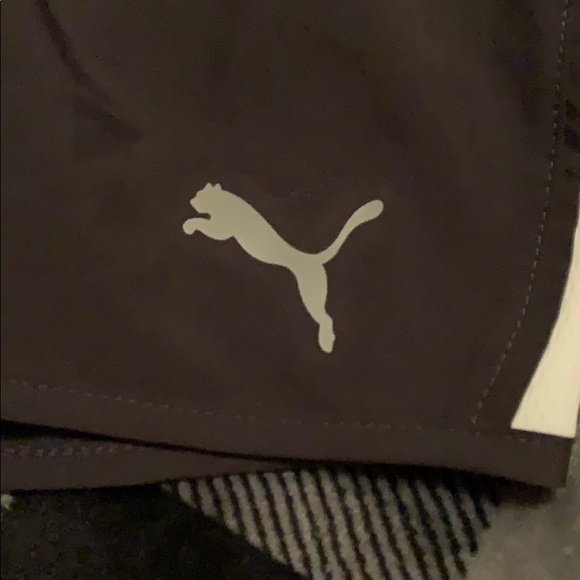 Puma athletic running shorts black stripe SE way small S - Picture 7 of 7
